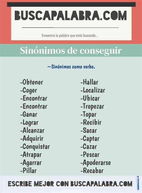 conseguire sinonimi